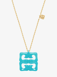 Collier 4G Liquid en laiton - Vert Eau