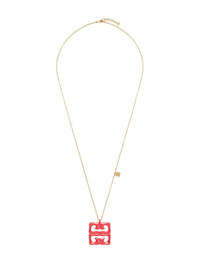 Collier 4G Liquid en laiton - Corail
