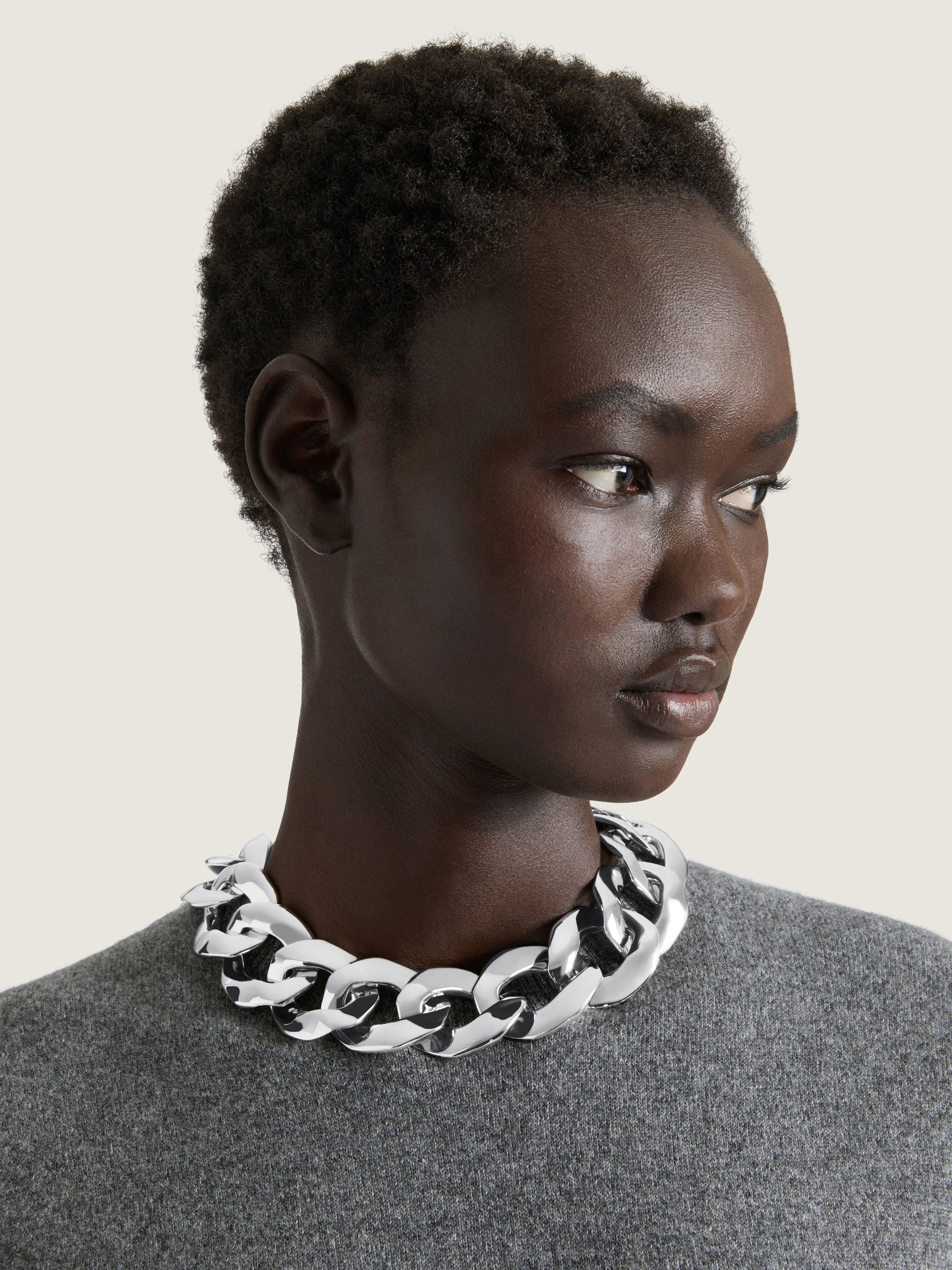 CHAIN SILVERY NECKLACE