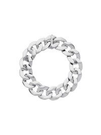 Collier chaîne argenté en laiton - Silvery