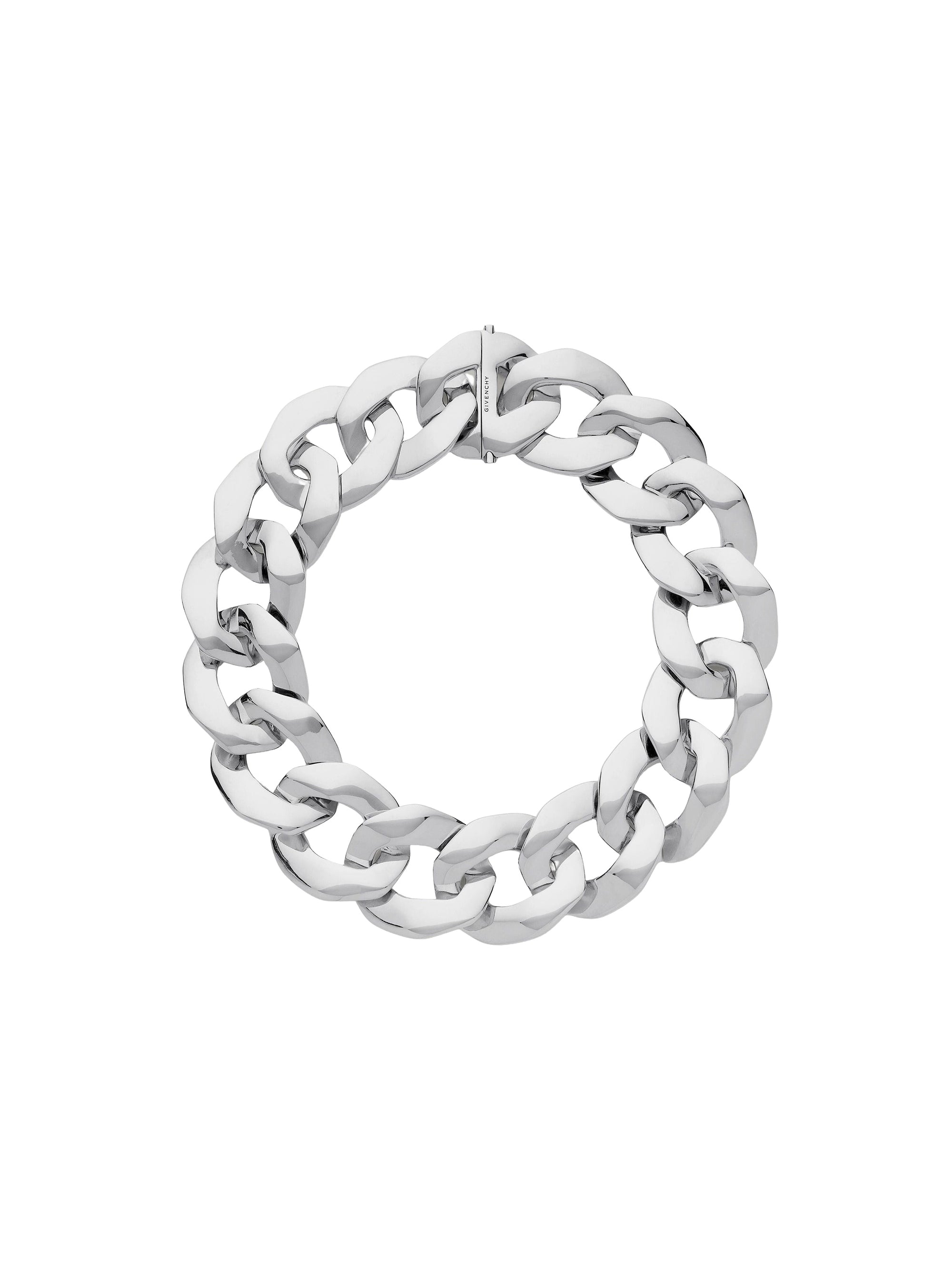 Collier chaîne argenté en laiton - Silvery