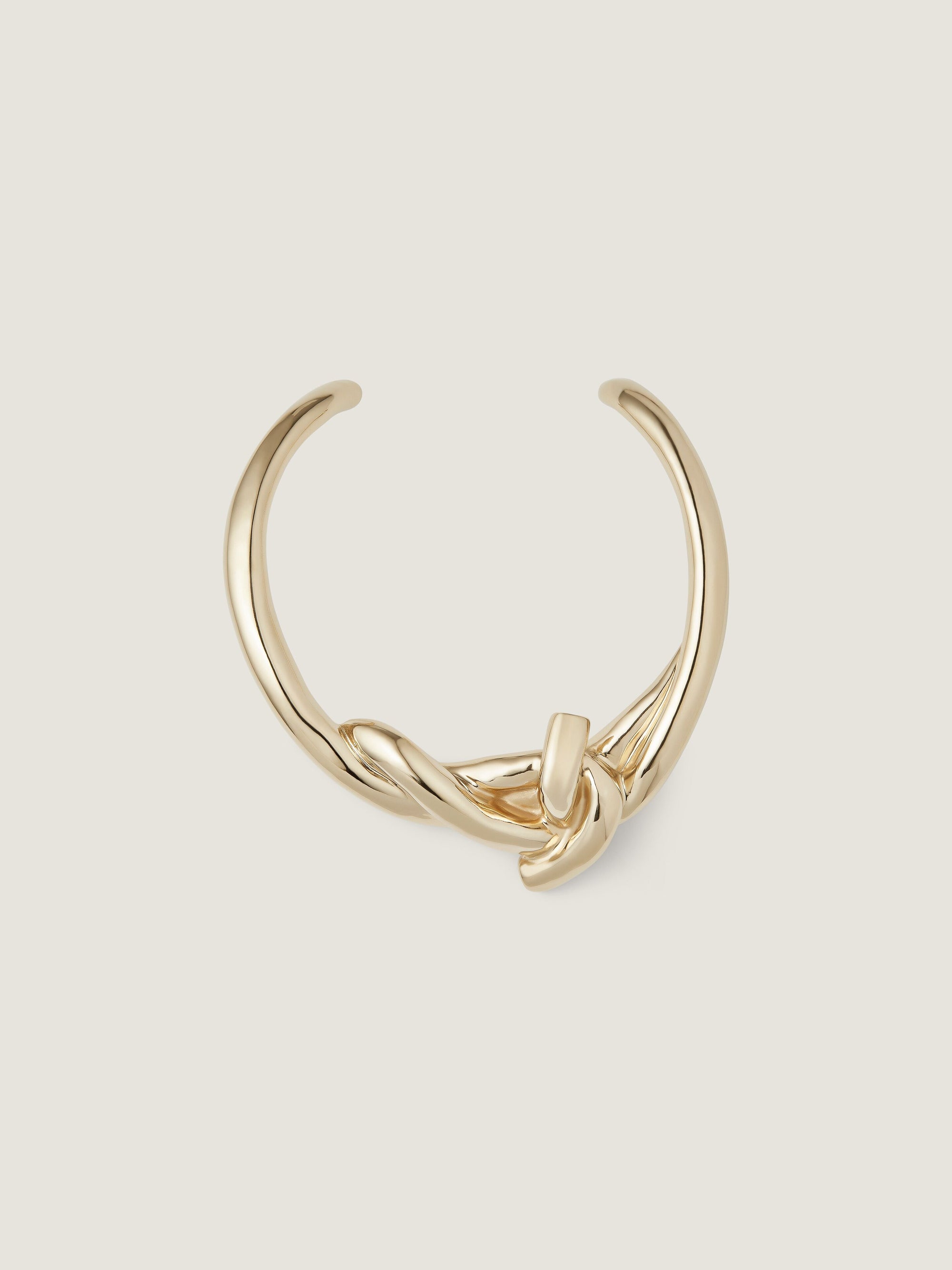 CHAIN LINK GOLDEN TORQUE NECKLACE