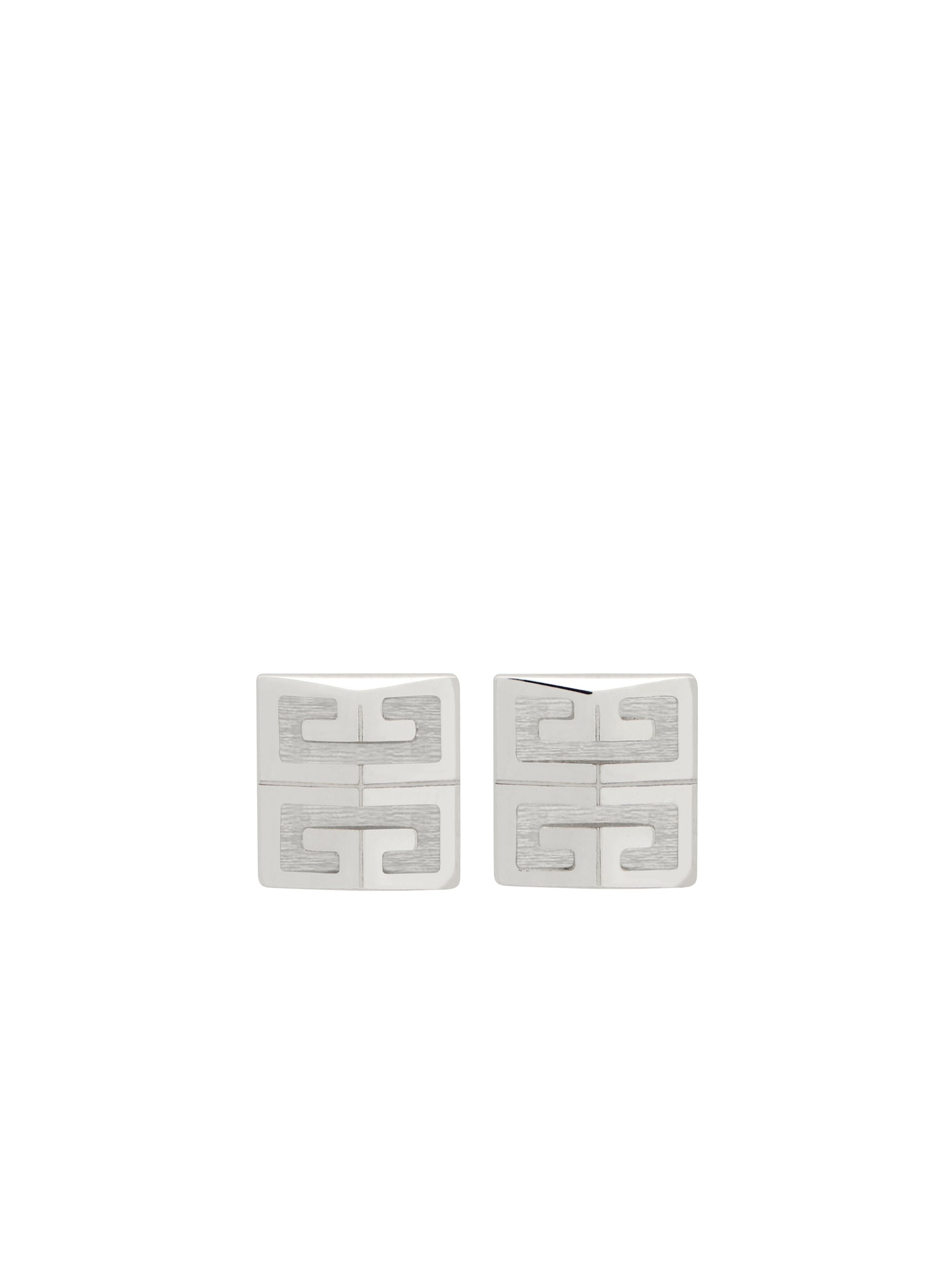 Boucles d'oreilles 4G argentées en laiton - Silvery
