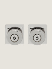 4G SILVERY STUD EARRINGS