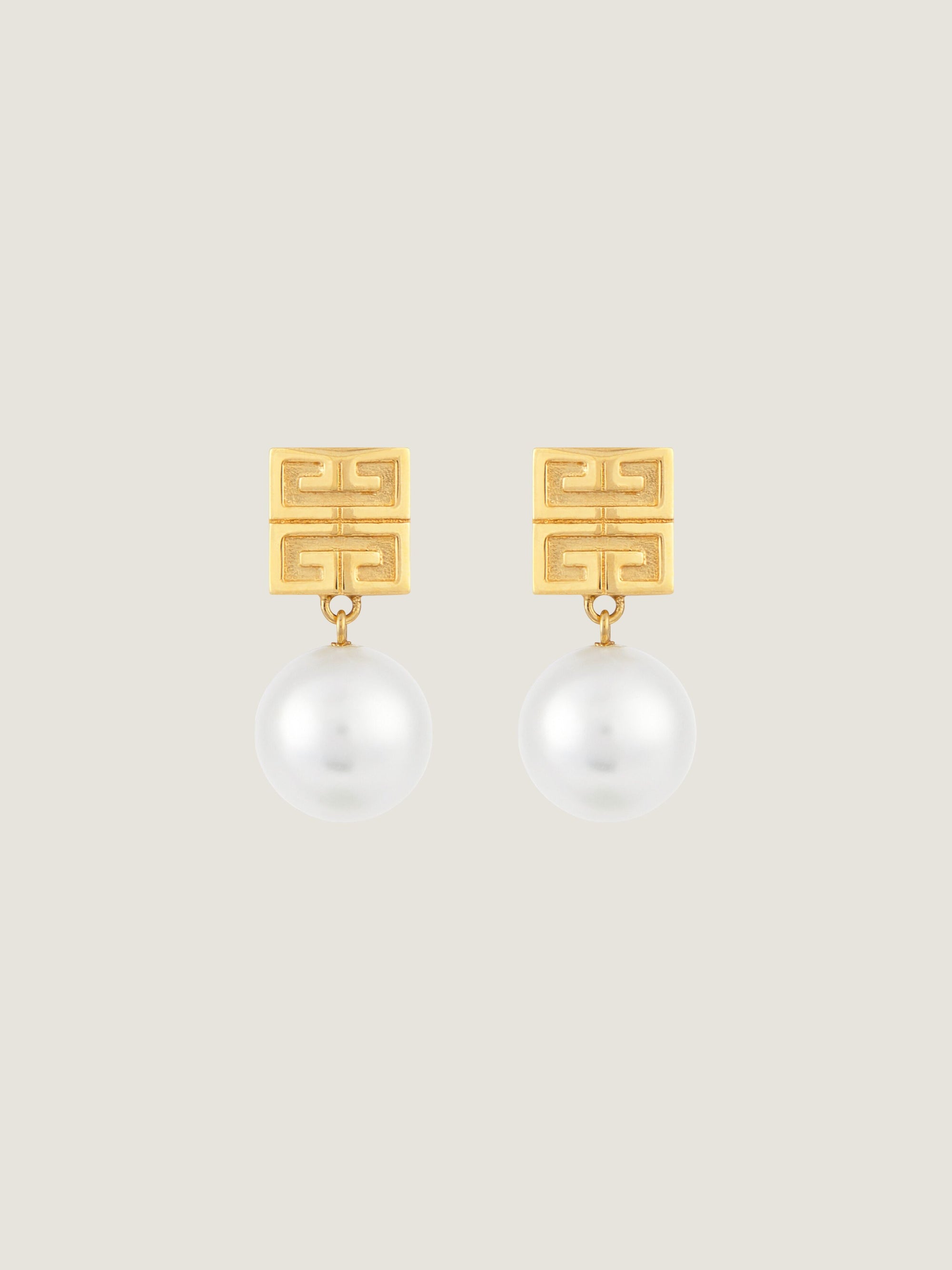 4G STUD GOLDEN PEARL EARRINGS