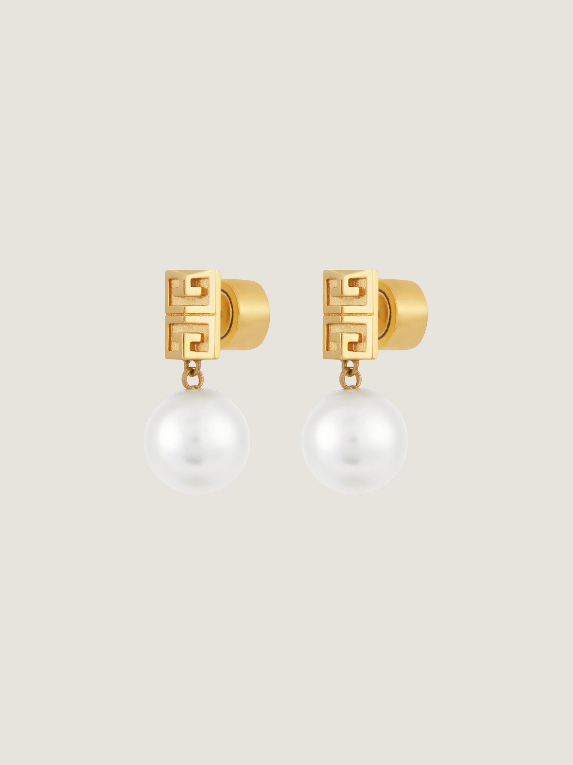 4G STUD GOLDEN PEARL EARRINGS