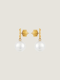 4G STUD GOLDEN PEARL EARRINGS