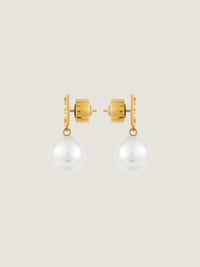 4G STUD GOLDEN PEARL EARRINGS