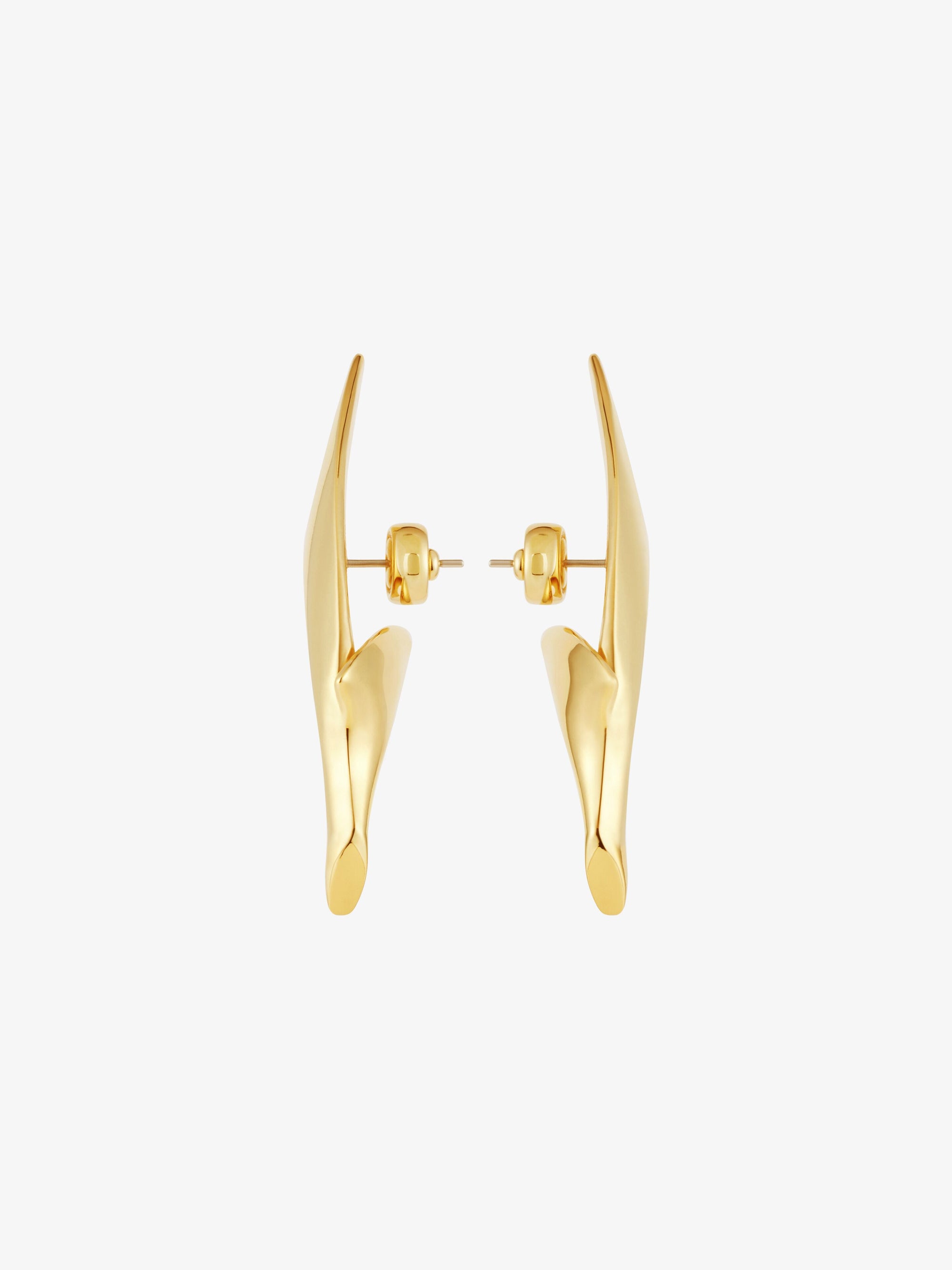 Boucles d'oreilles oiseaux en métal - Jaune Dore