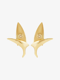 Boucles d'oreilles oiseaux en métal - Jaune Dore