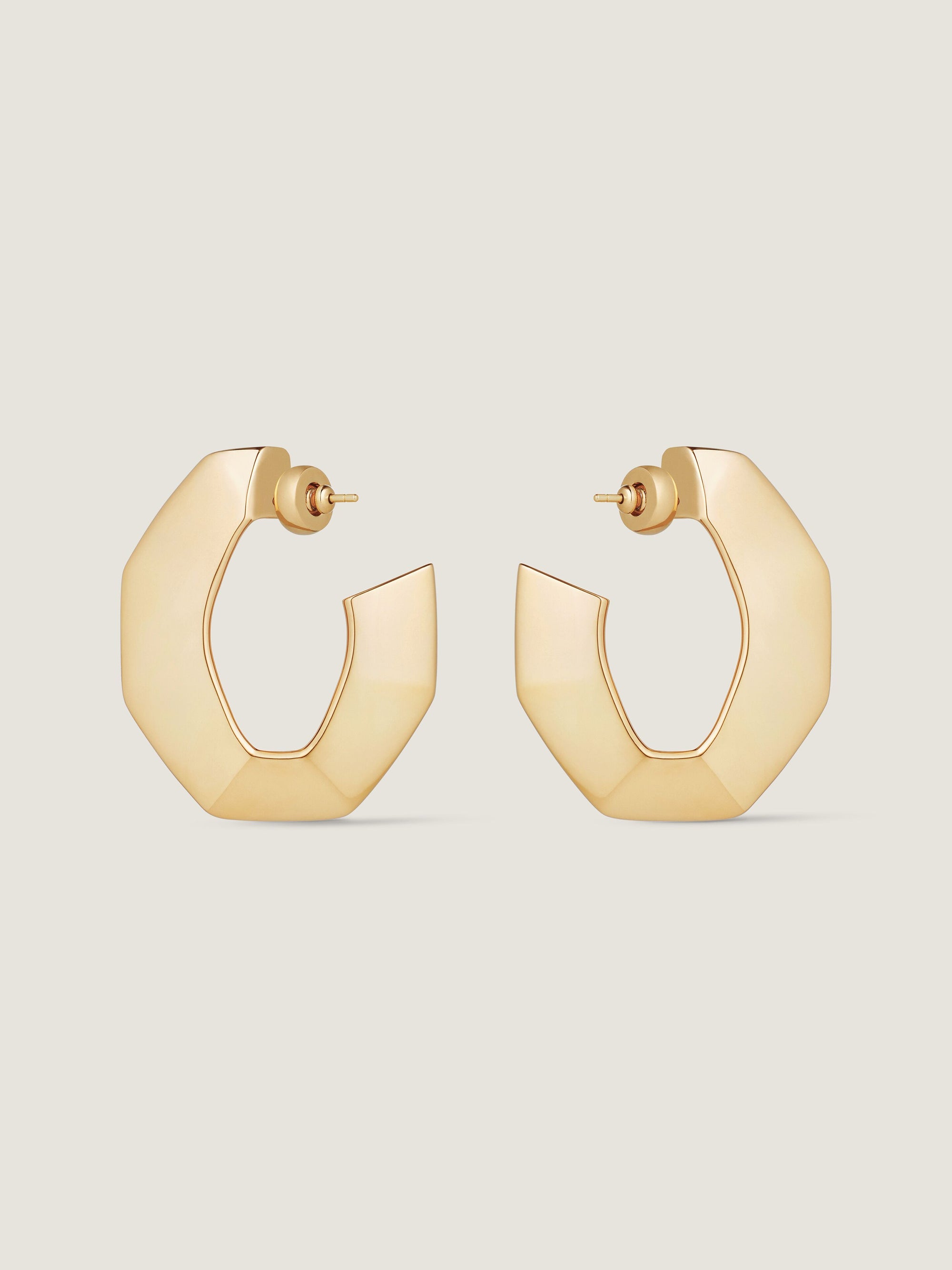 CHAIN GOLDEN LARGE EARRINGS