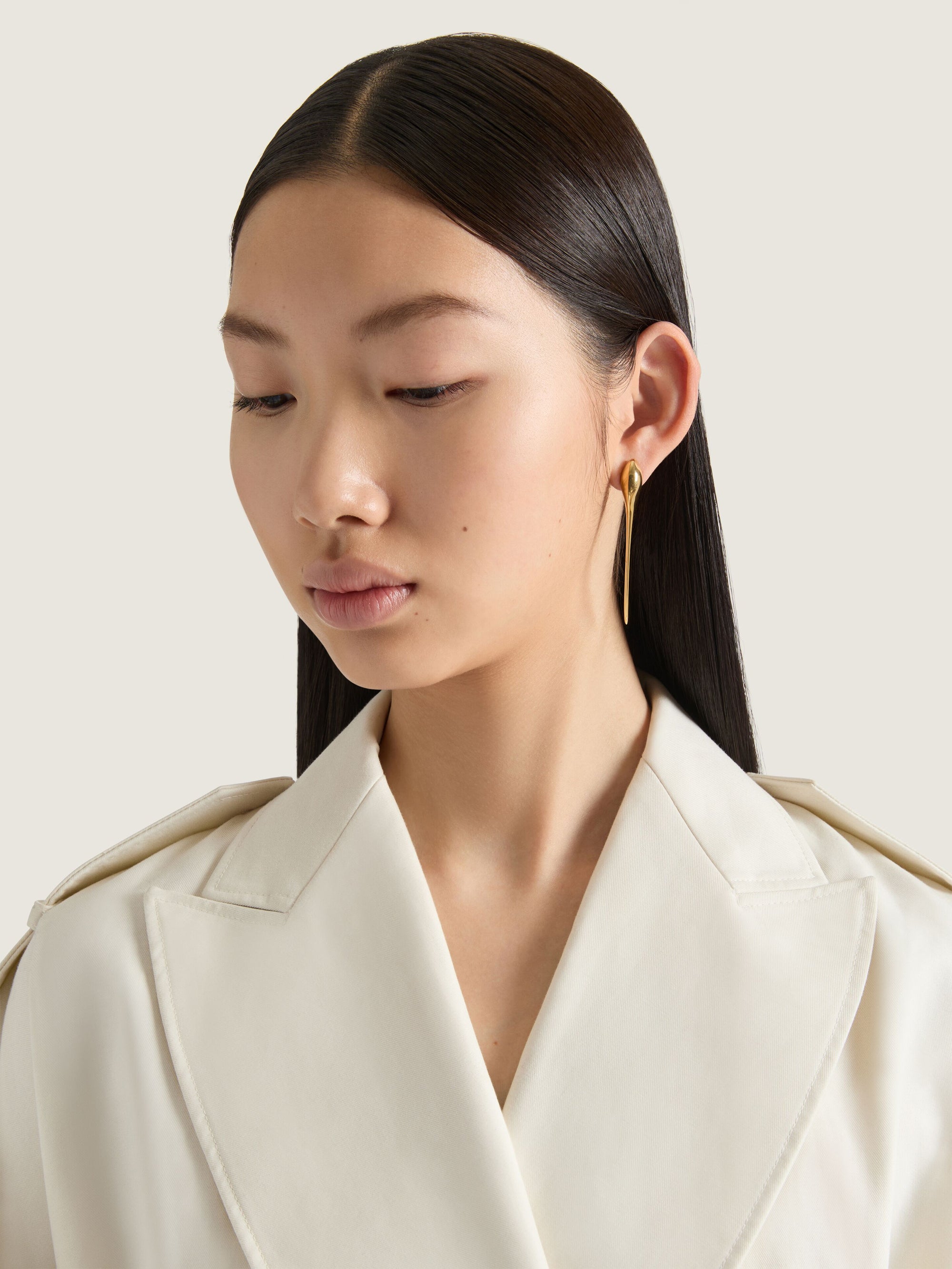MAPLE SEED GOLDEN SPIKE EARRINGS