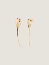 MAPLE SEED GOLDEN SPIKE EARRINGS