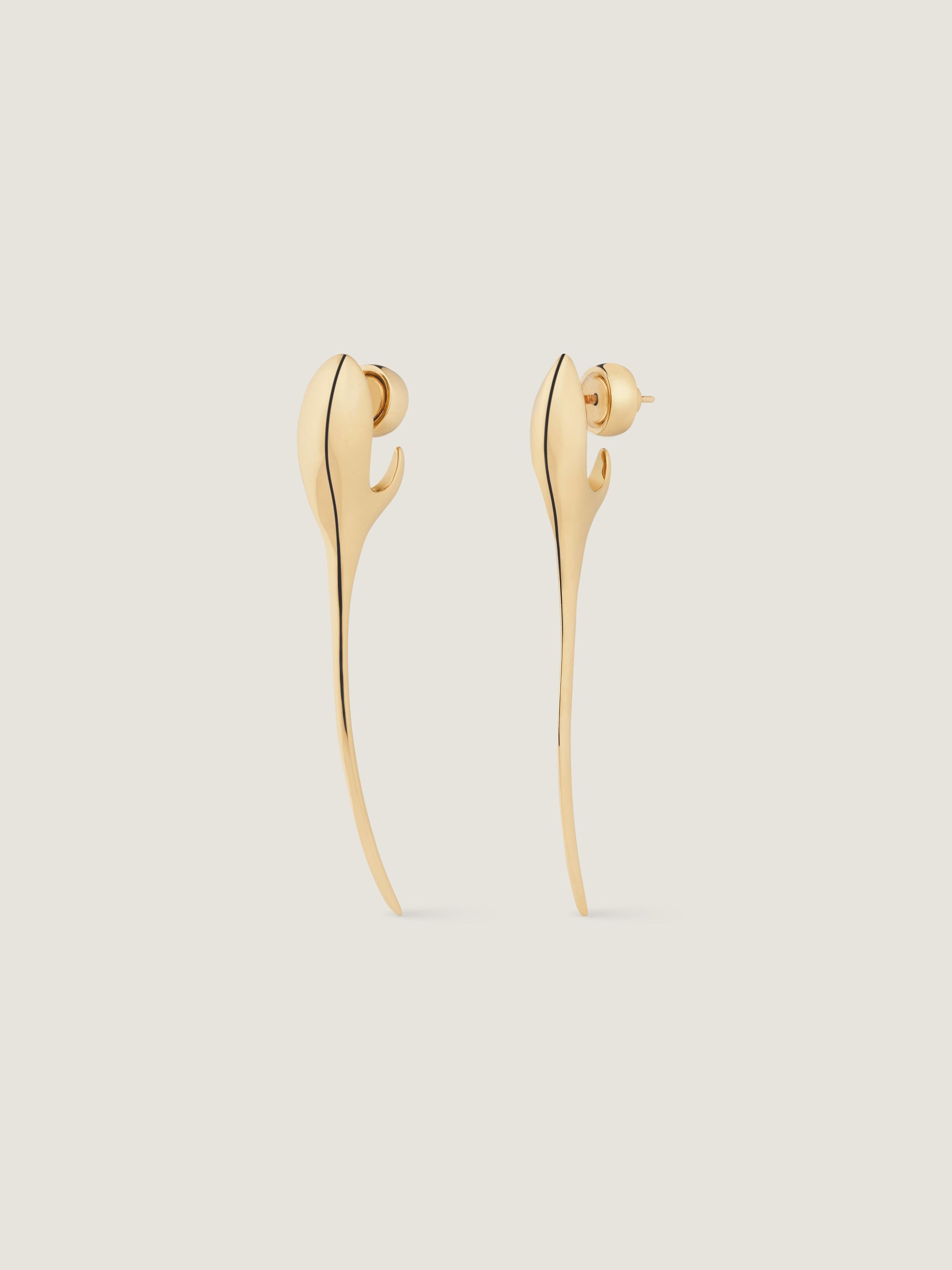 MAPLE SEED GOLDEN SPIKE EARRINGS