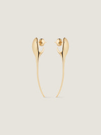 MAPLE SEED GOLDEN SPIKE EARRINGS