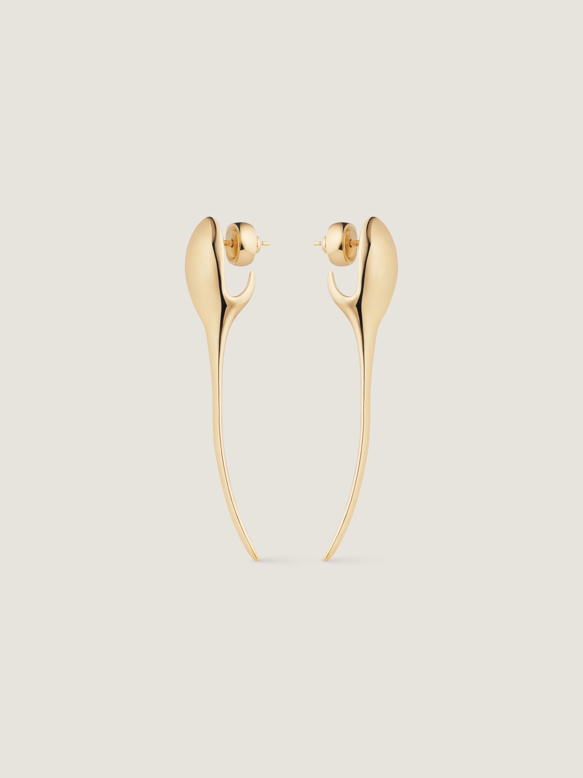 MAPLE SEED GOLDEN SPIKE EARRINGS