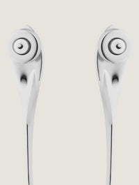 MAPLE SEED SILVERY SPIKE EARRINGS