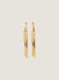 GIVENCHY TAPE GOLDEN L PENDANT EARRINGS