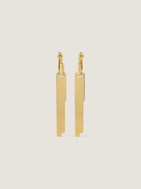 GIVENCHY TAPE GOLDEN L PENDANT EARRINGS