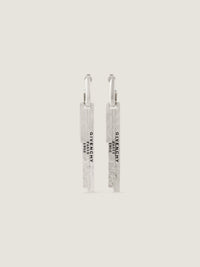 GIVENCHY TAPE SILVERY L PENDANT EARRINGS