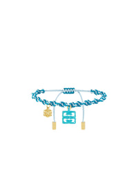 Bracelet 4G Liquid en laiton - Vert Eau