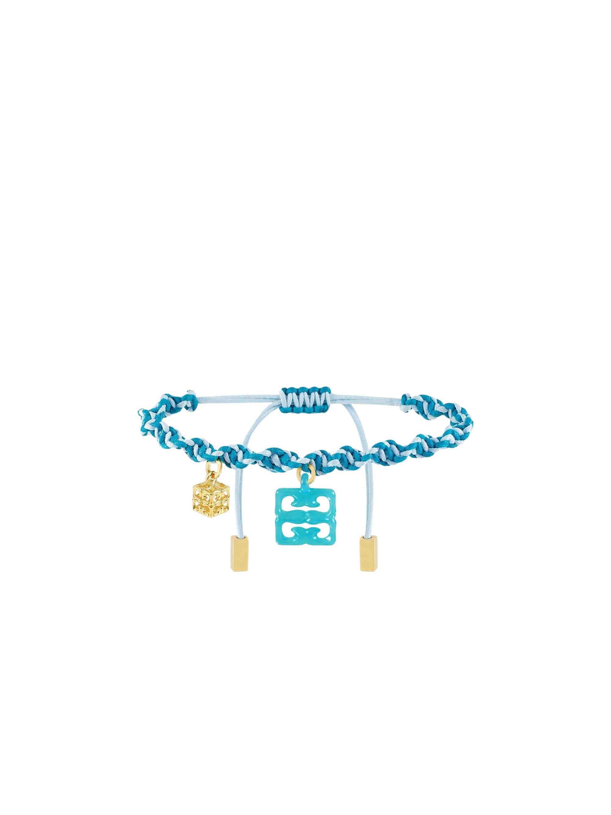 Bracelet 4G Liquid en laiton - Vert Eau