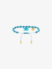 Bracelet 4G Liquid en laiton - Vert Eau