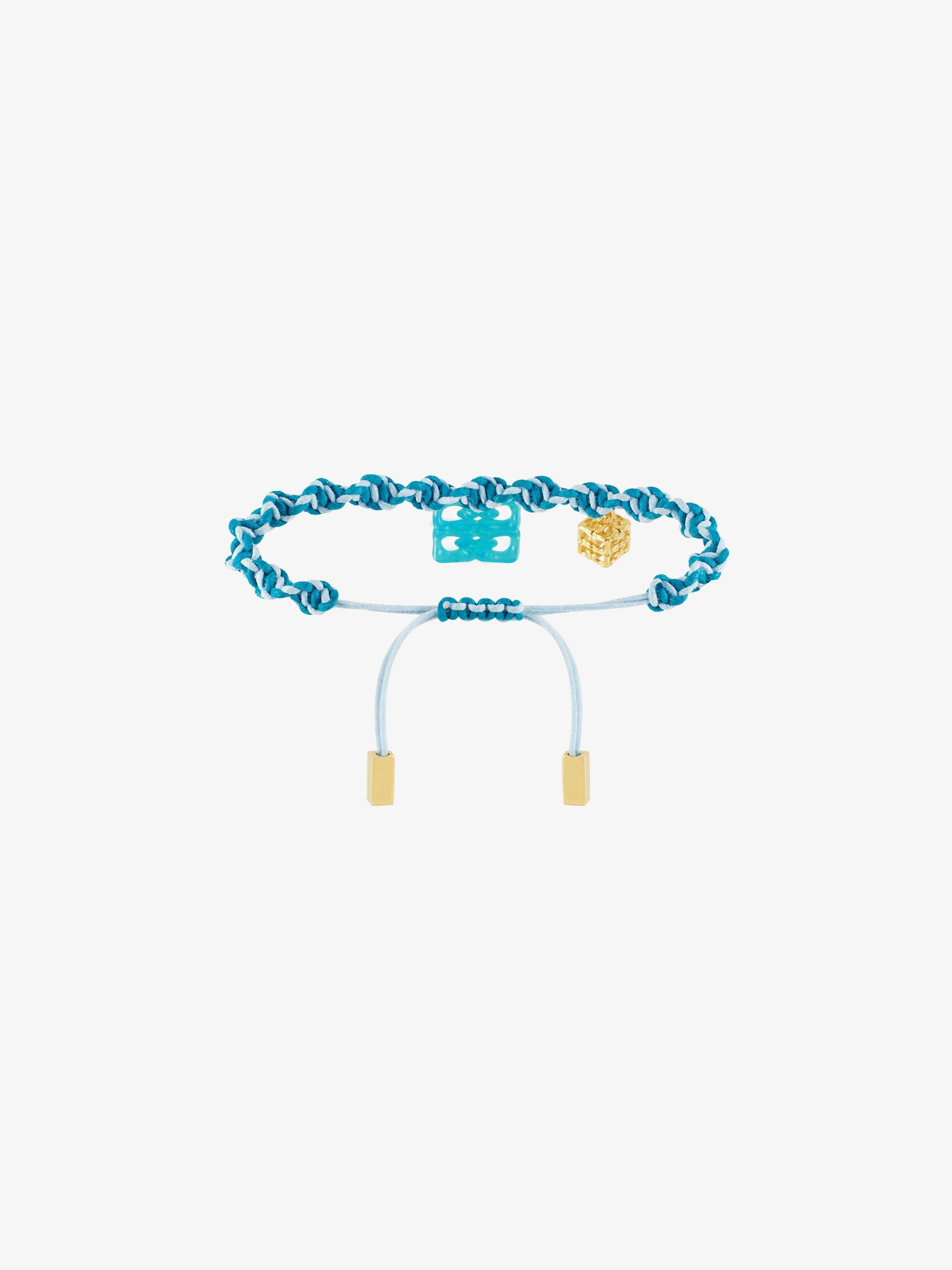 Bracelet 4G Liquid en laiton - Vert Eau