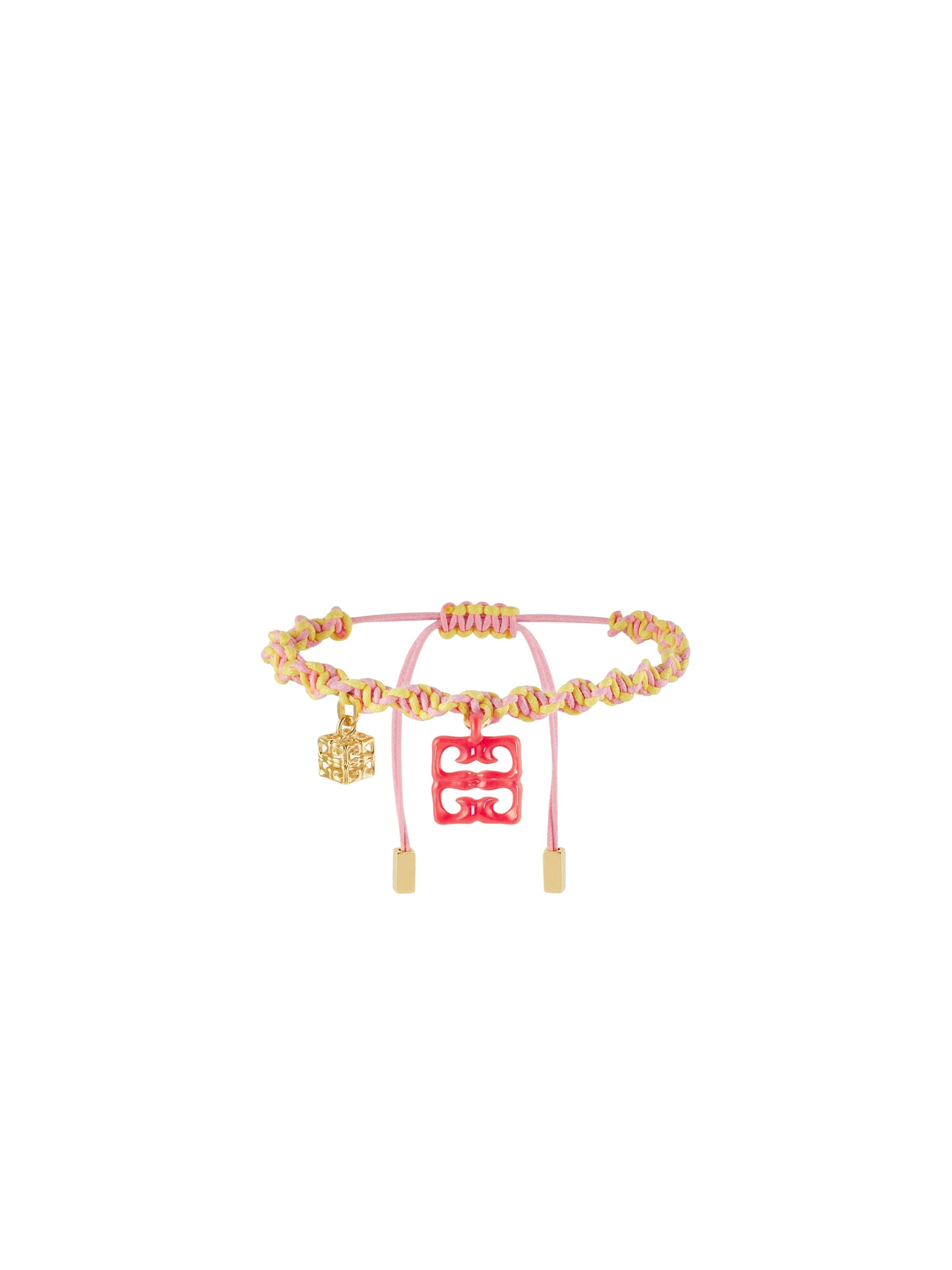 Bracelet 4G Liquid en laiton - Corail