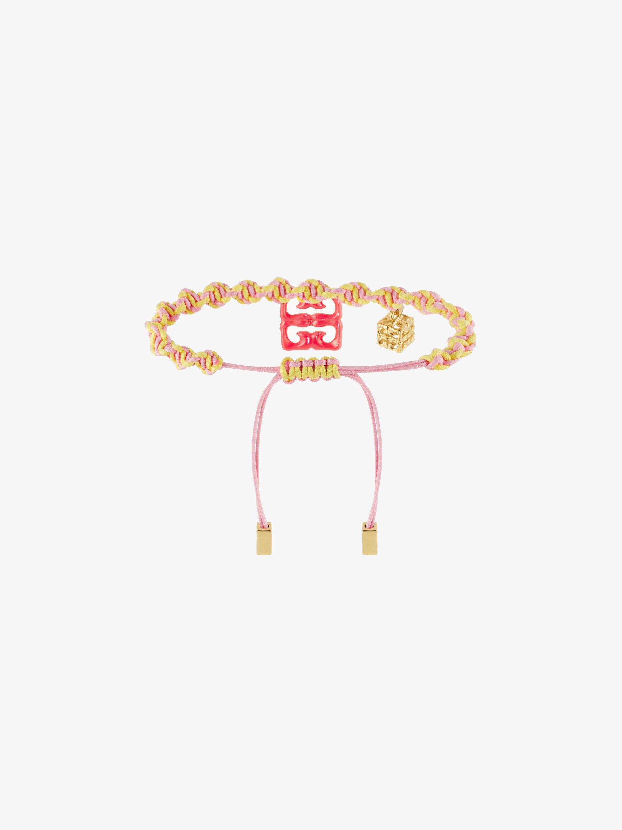 Bracelet 4G Liquid en laiton - Corail