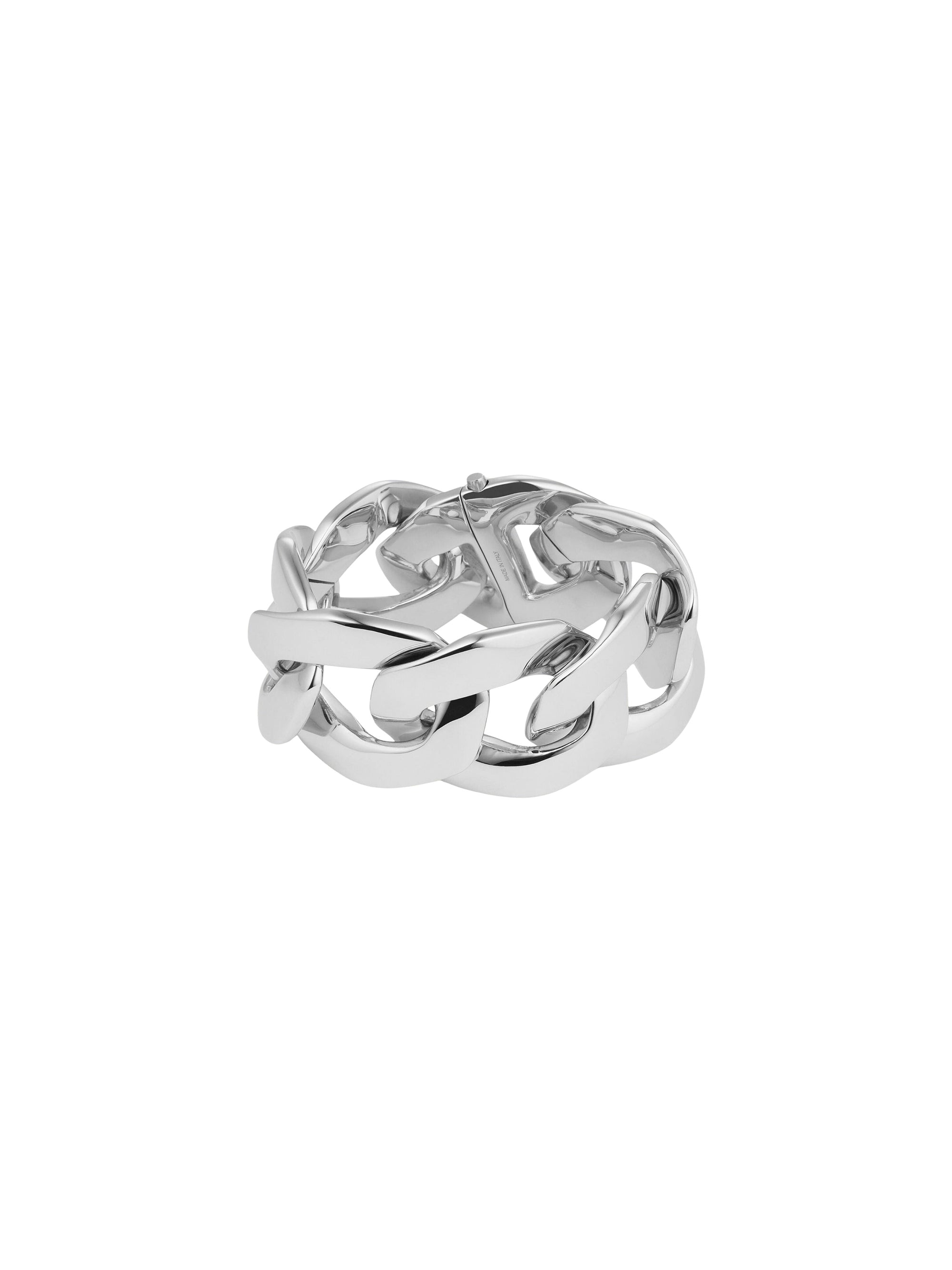 Bracelet chaîne argenté en laiton - Silvery