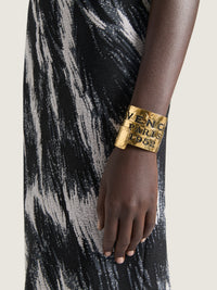 GIVENCHY TAPE GOLDEN CUFF BRACELET