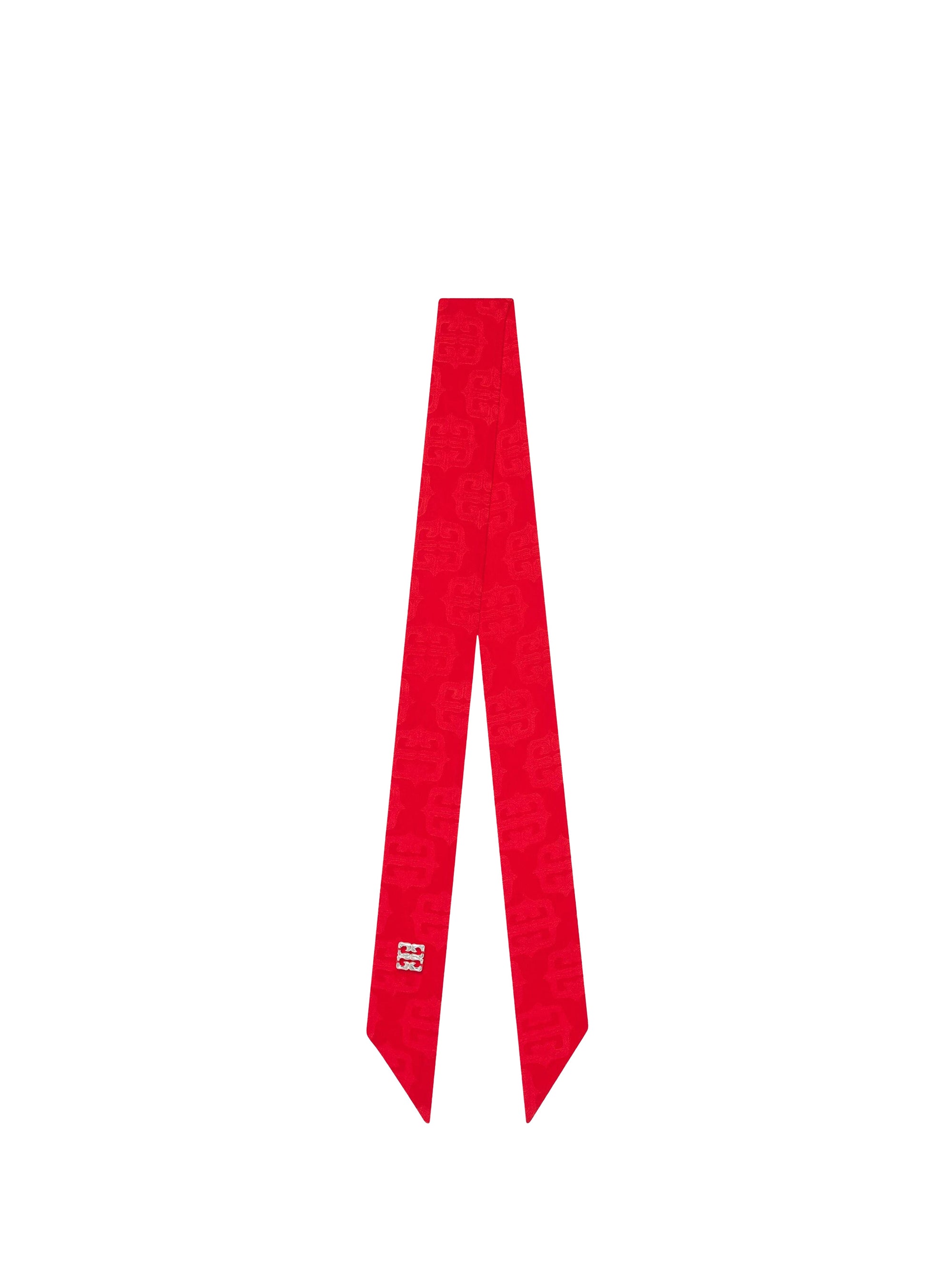 All-over 4G Liquid silk headband – Vermilion