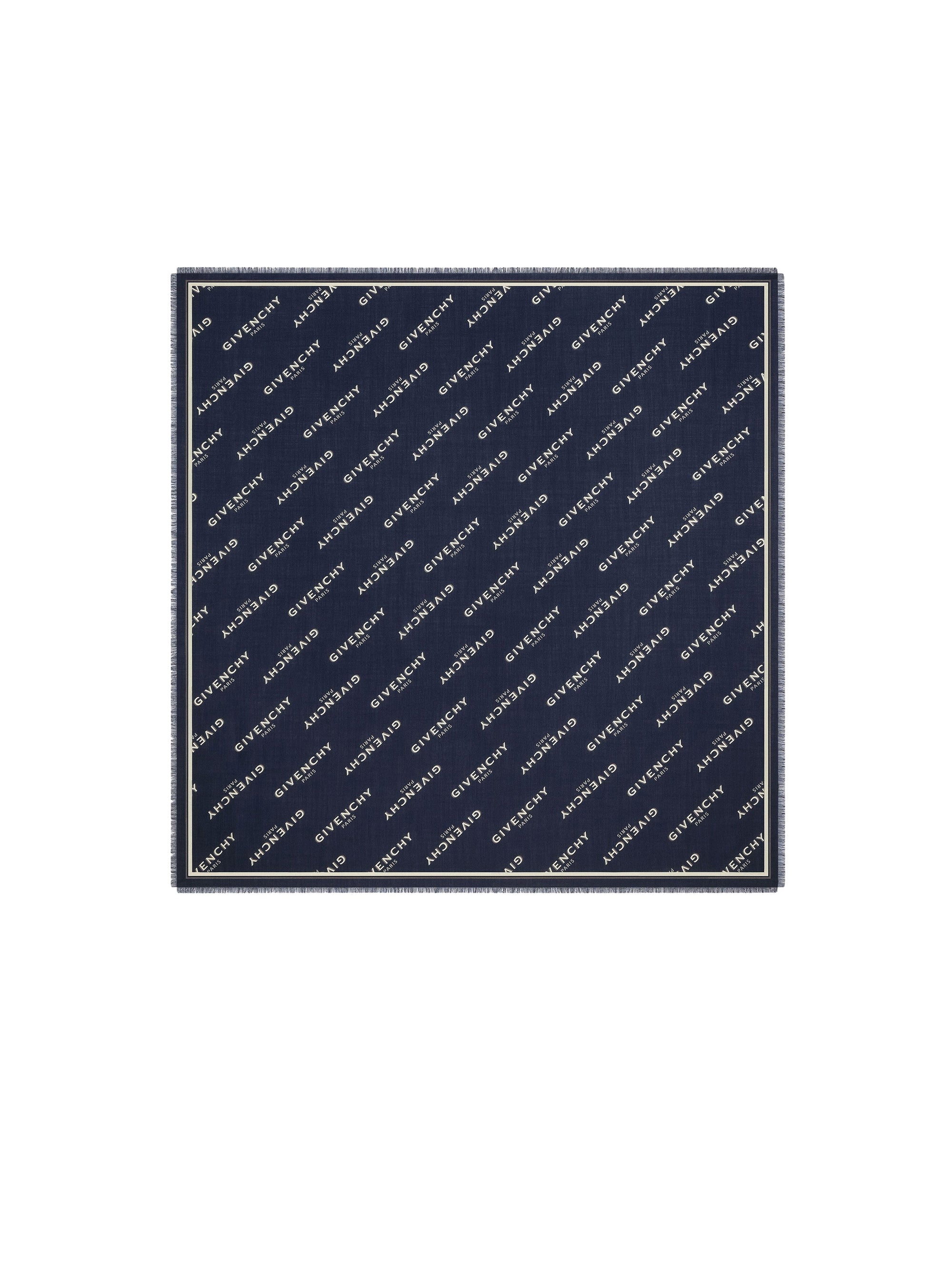G Shadow wool shawl – Navy