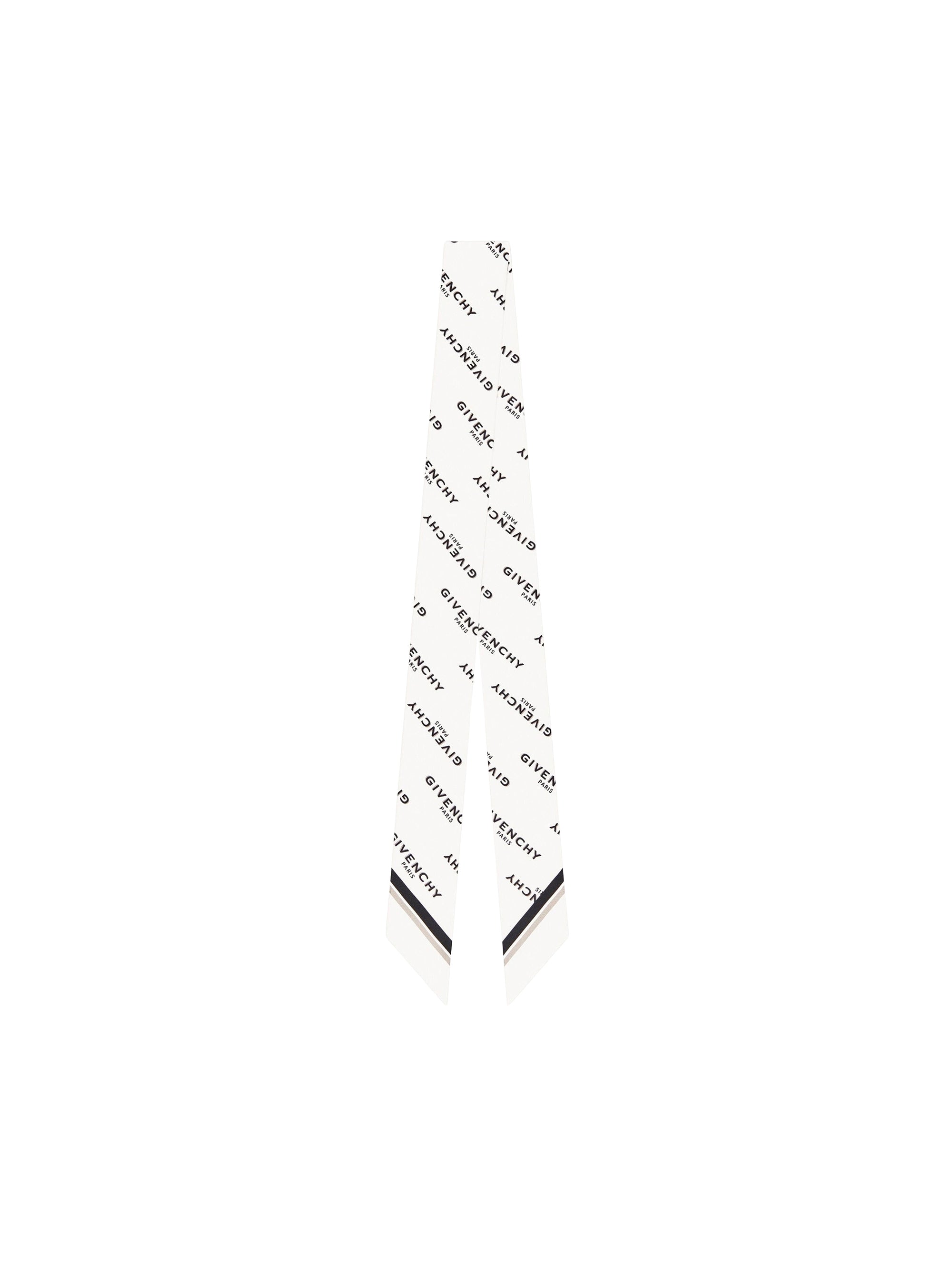 Bandeau G shadow en soie - White