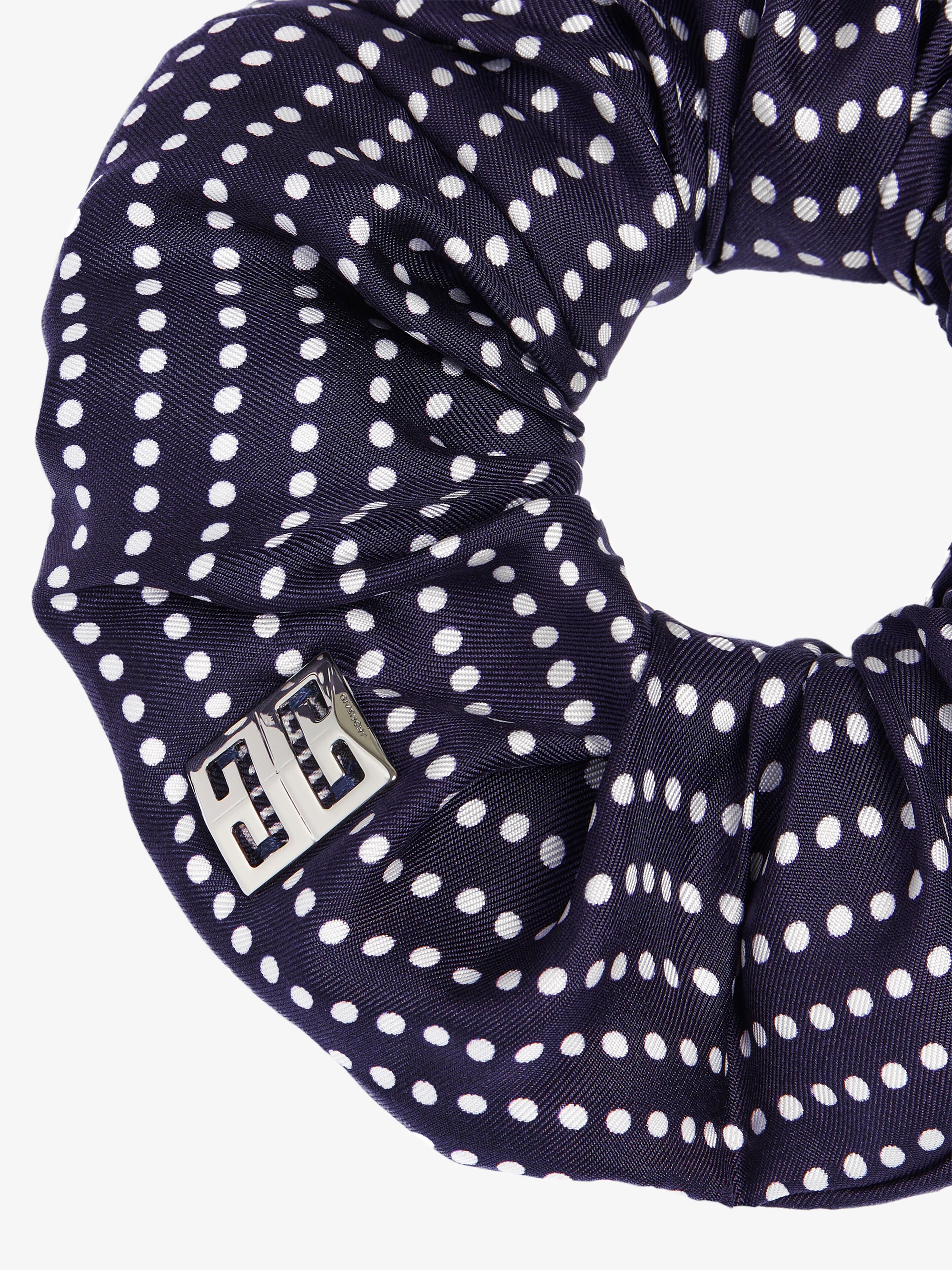 MINI DOTS RIVET BIG HAIR SCRUNCHY