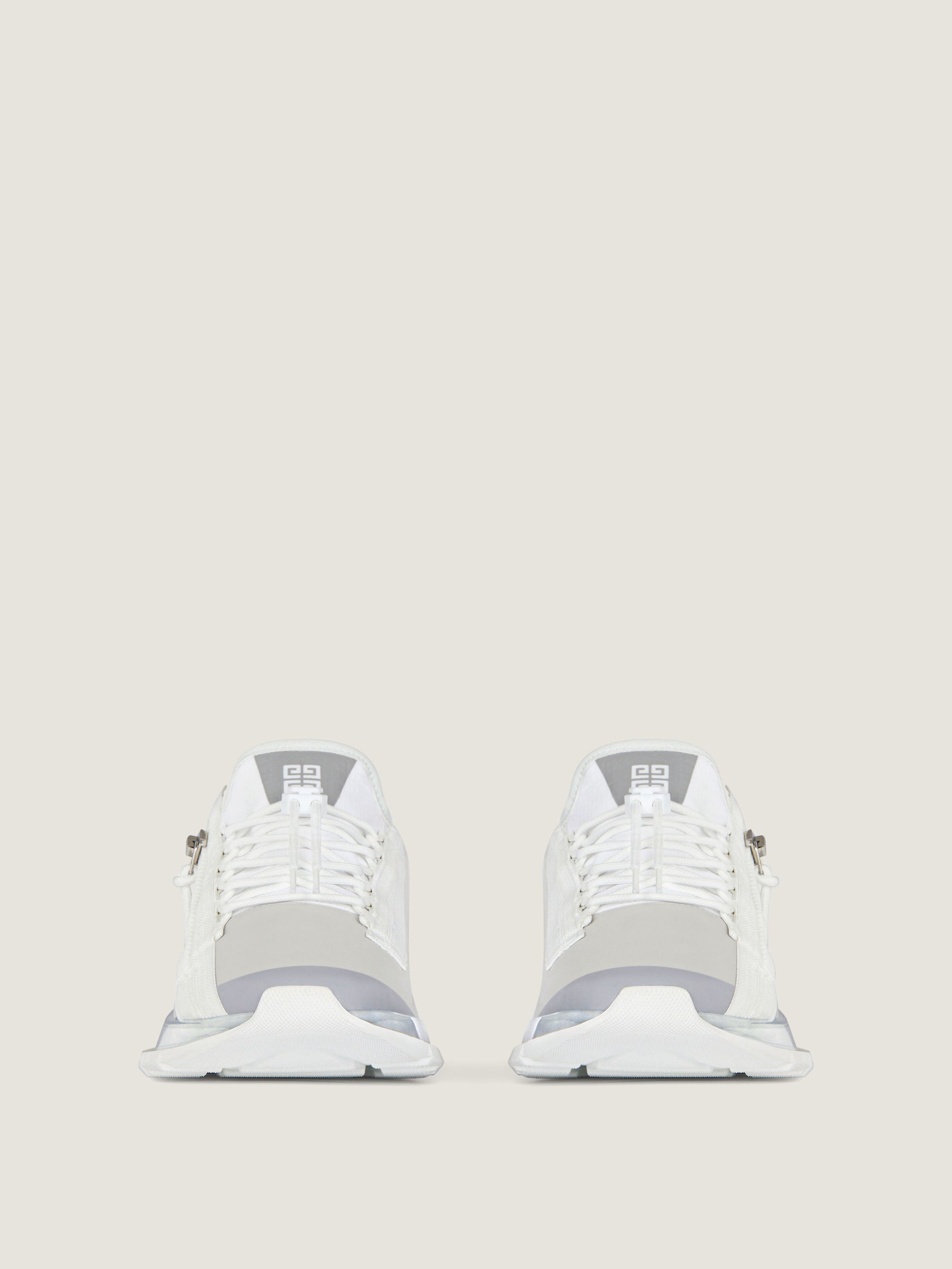 SYNT. LEATHER/NYLON/GIV LOGO/CLEAR SOLE