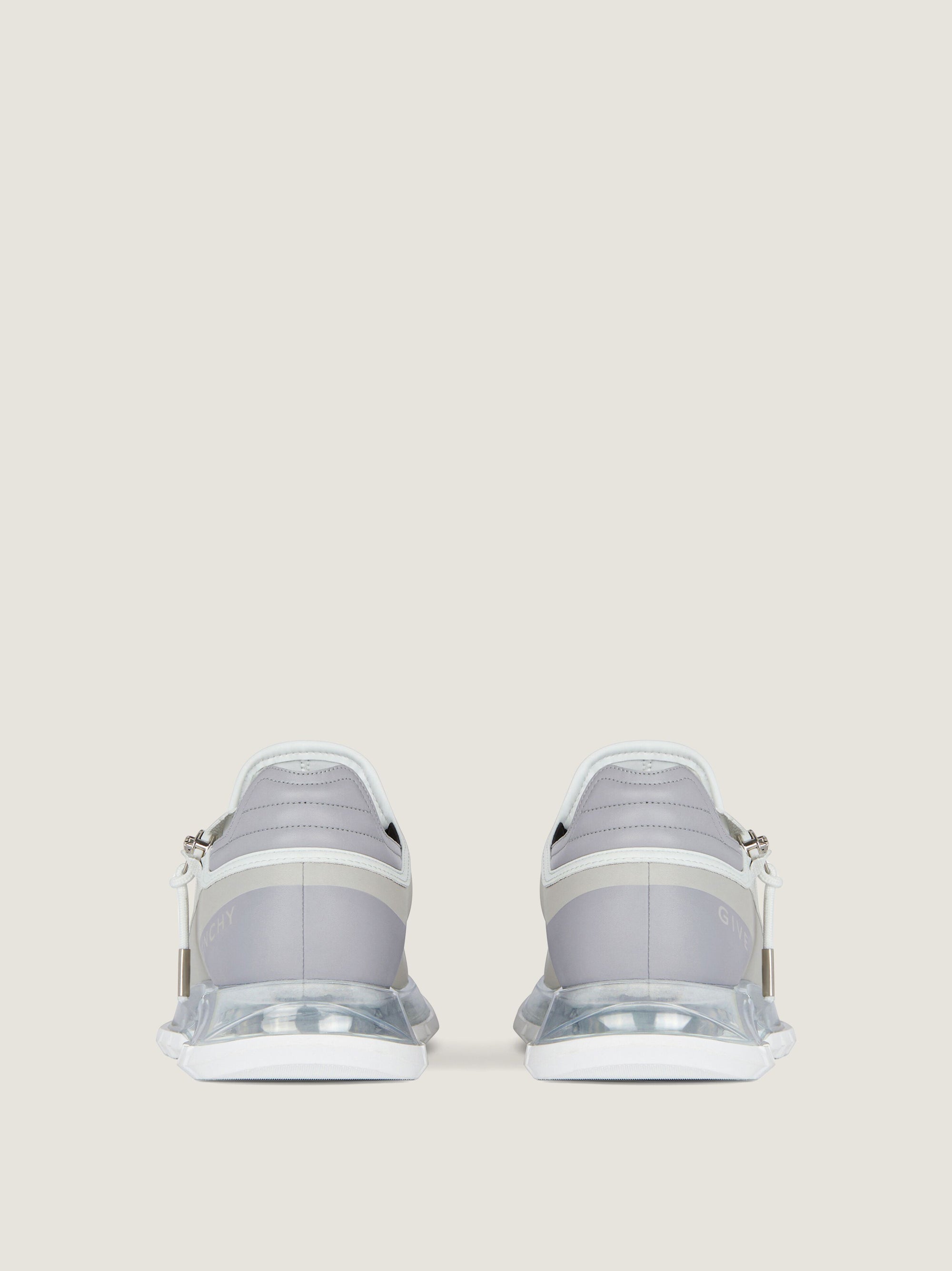 SYNT. LEATHER/NYLON/GIV LOGO/CLEAR SOLE