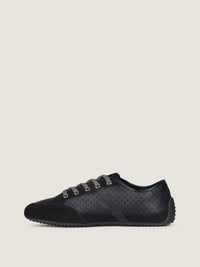 PERFORATED LEATHER/SUEDE LEATHER