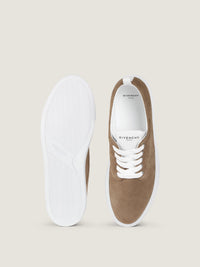 SUEDE LEATHER/CONTRASTED STITCHING