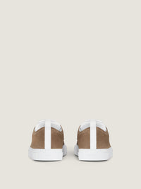 SUEDE LEATHER/CONTRASTED STITCHING