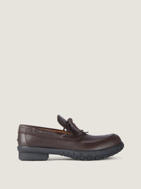 MAT LEATHER/BLACK SOLE