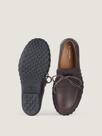 MAT LEATHER/BLACK SOLE