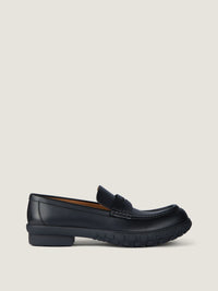 MAT LEATHER/BLACK SOLE