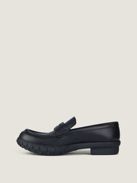 MAT LEATHER/BLACK SOLE