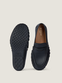 MAT LEATHER/BLACK SOLE