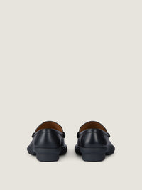 MAT LEATHER/BLACK SOLE