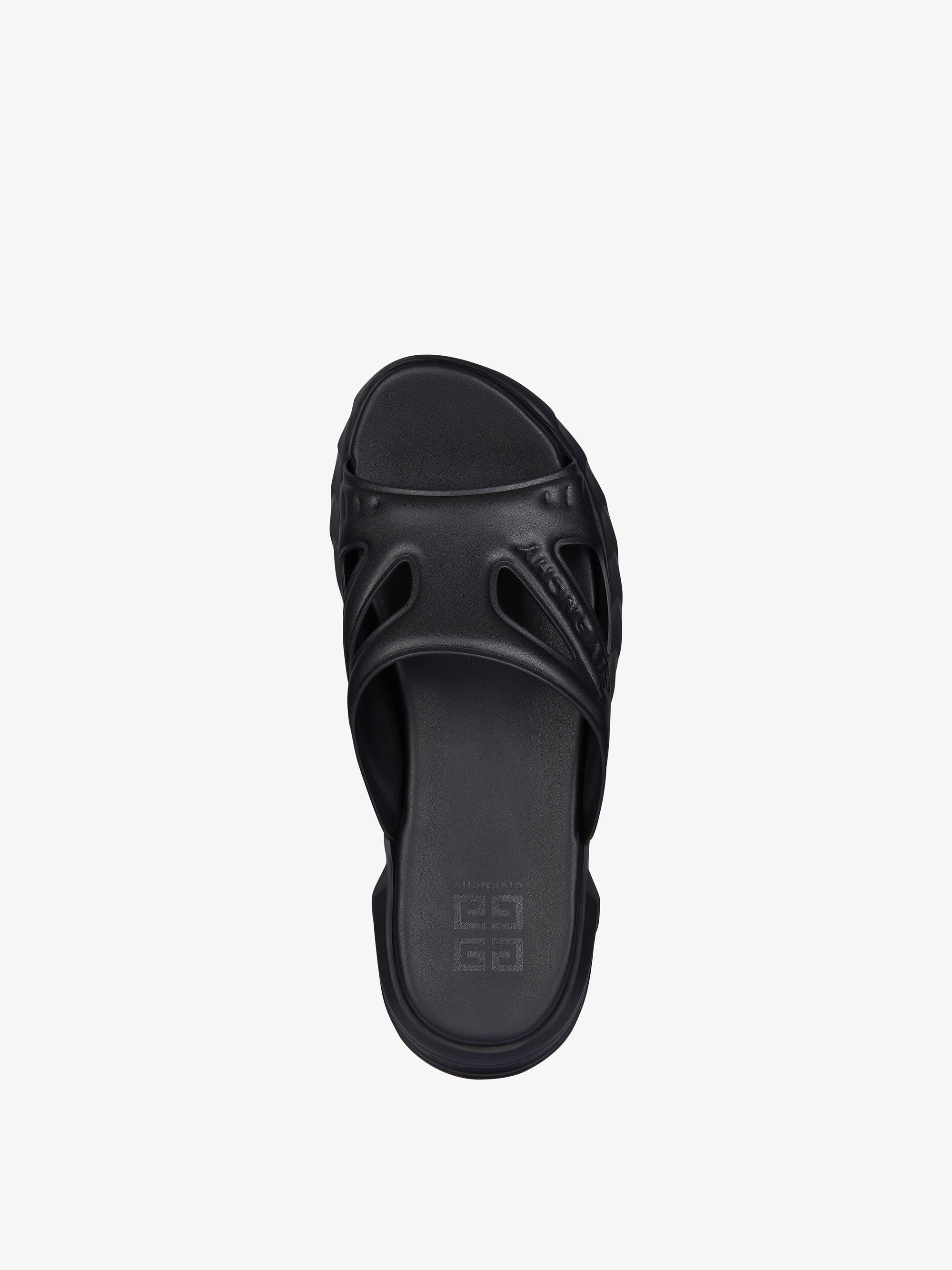 MARSHMALLOW SLIDER SANDALS