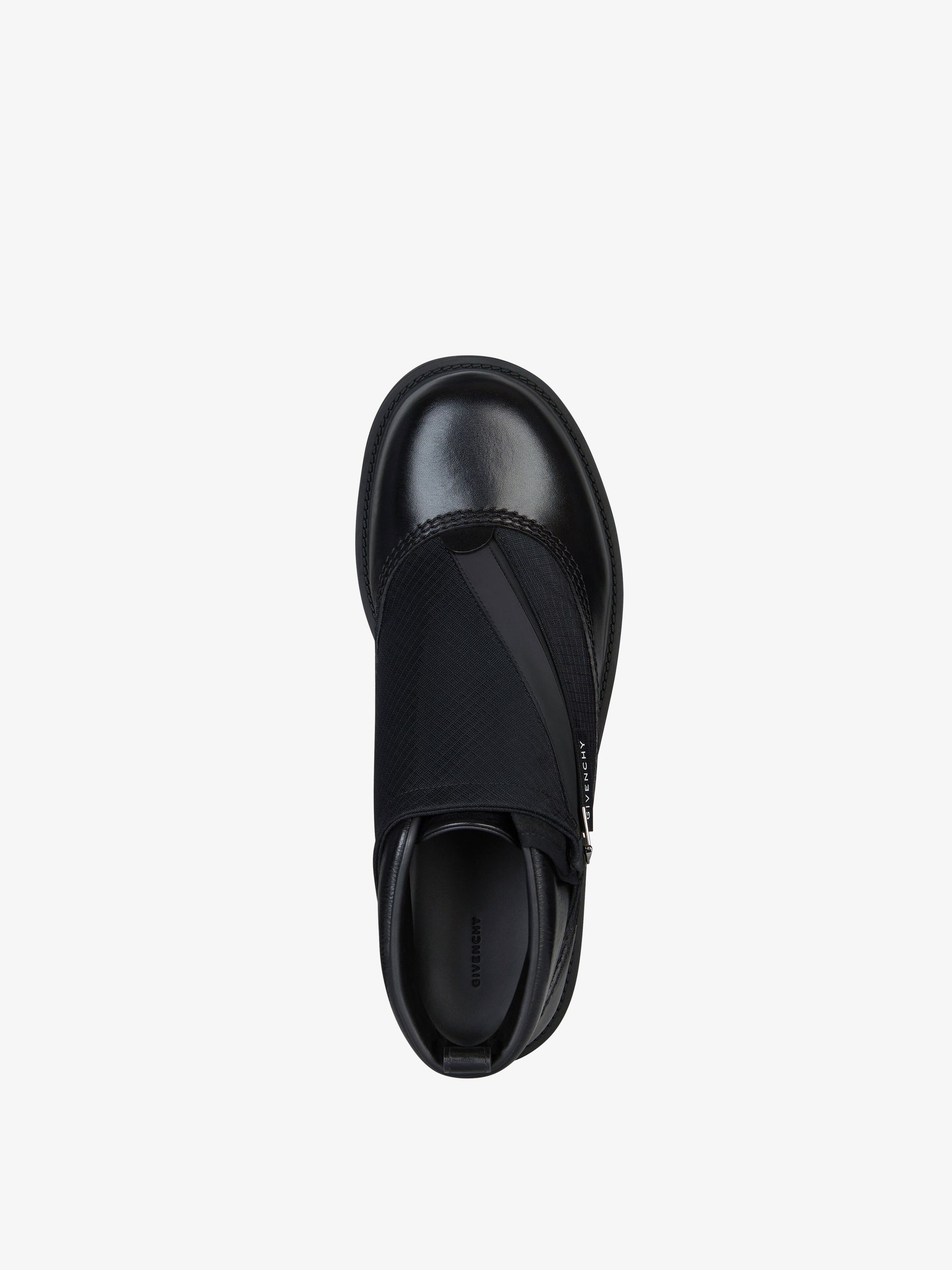 Bottines Storm avec zip en cuir - Black