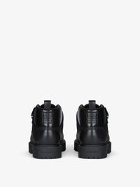 Bottines Storm avec zip en cuir - Black